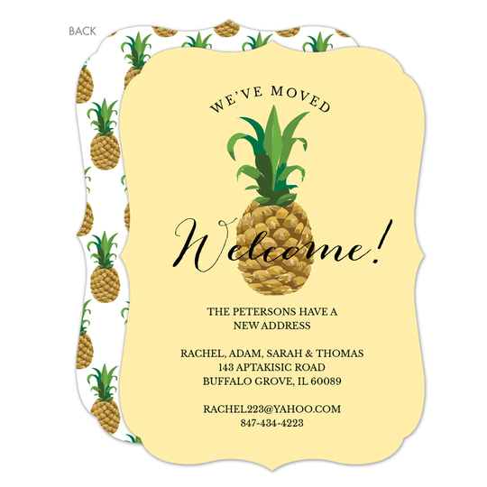 Yellow Pineapple Moving Announcements